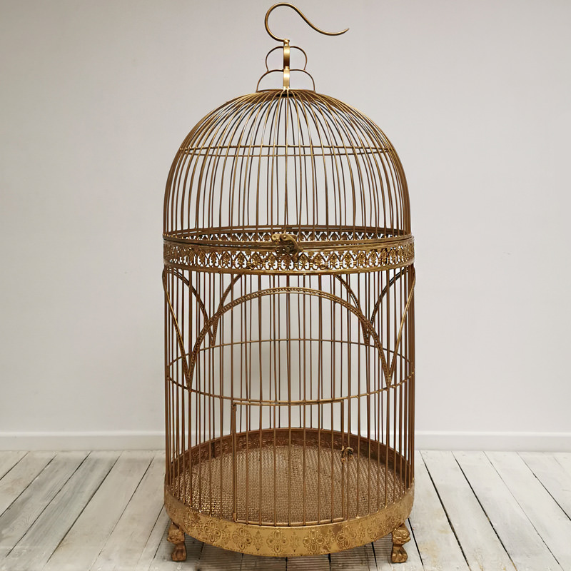 Giant Gold Vintage Bird Cage 2